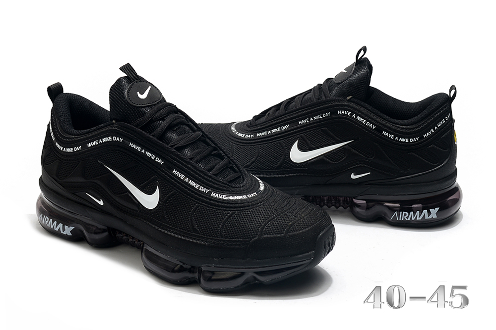 2002 Men Nike Air Max TN 97 Black White - Click Image to Close